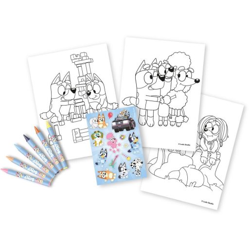 Bluey children colouring set