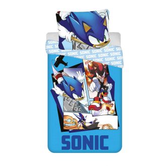 Sonic gyerek fiú nagyméretű ágynemű huzat