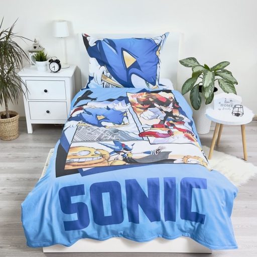 Sonic gyerek fiú nagyméretű ágynemű huzat