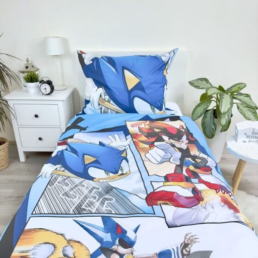 Sonic gyerek fiú nagyméretű ágynemű huzat