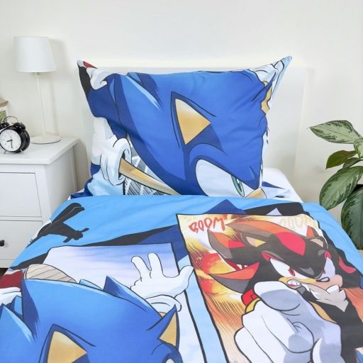 Sonic gyerek fiú nagyméretű ágynemű huzat