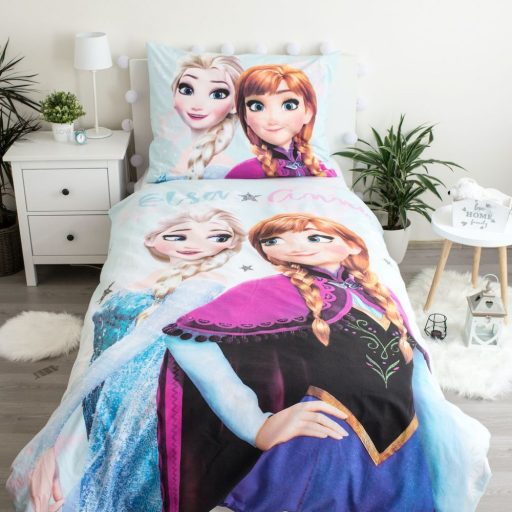 Jégvarázs Elsa és Anna gyerek nagyméretű ágynemű huzat