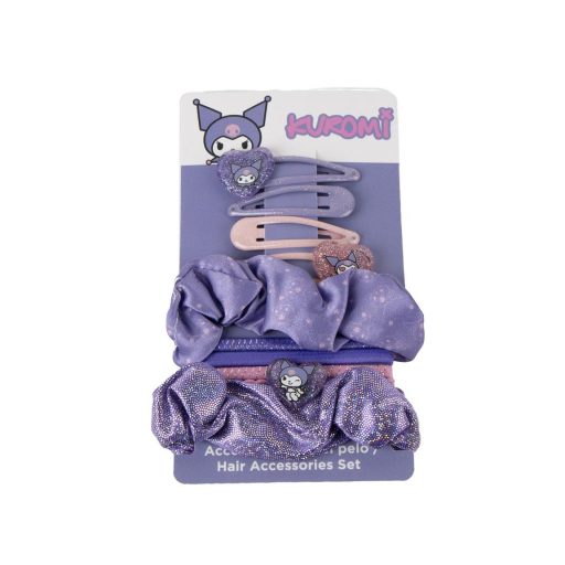 Kuromi gyerek hajkiegészítő szett nesszeszerrel