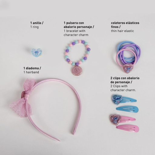 Stitch gyerek lány hajkiegészítő készlet
