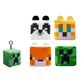 Minecraft gyerek kulcstartó plüssel 8cm