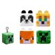 Minecraft gyerek kulcstartó plüssel 8cm