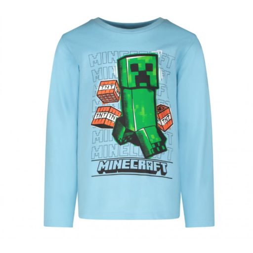 Minecraft gyerek fiú pamut pizsama