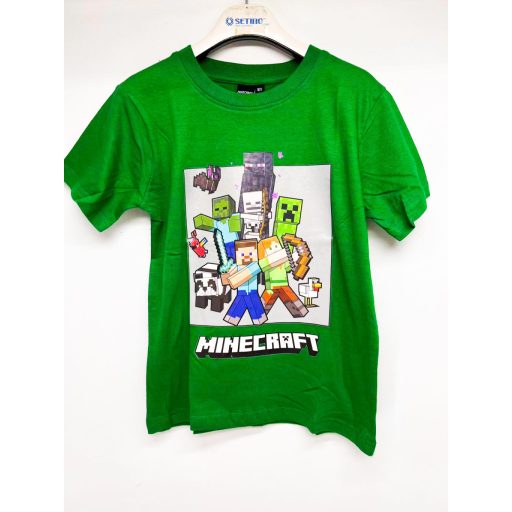 Minecraft gyerek kisfiú rövid ujjú póló