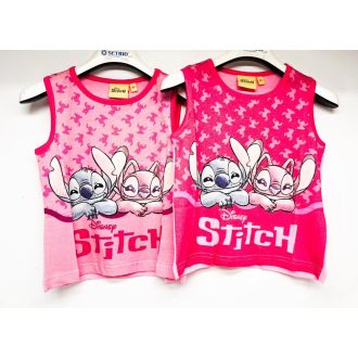 Stitch gyerek kislány ujjatlan rövid ujjú póló