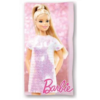 Barbie gyerek lány törölköző