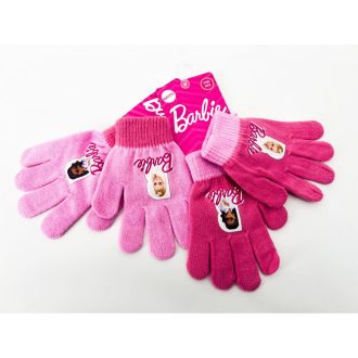 Barbie gyerek kislány ötujjas kötött kesztyű