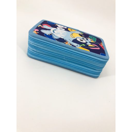 Bluey gyerek három emeletes töltött tolltartó 