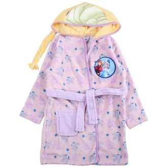 Jégvarázs gyerek korall fürdőköpeny kapucnival 