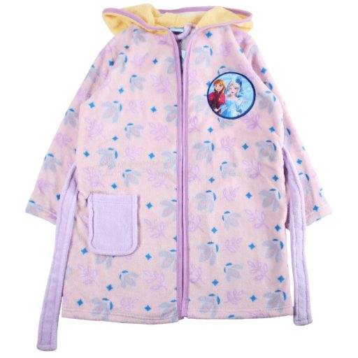 Jégvarázs gyerek korall fürdőköpeny kapucnival 