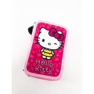 Hello Kitty gyerek három szintes töltött tolltartó