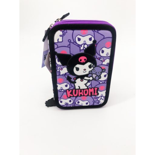 Kuromi gyerek három szintes töltött tolltartó
