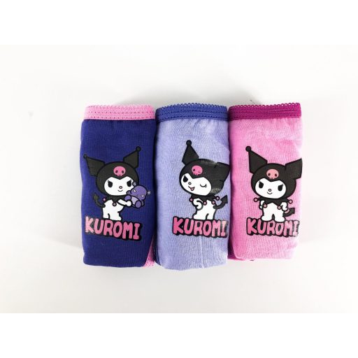 Kuromi gyerek kislány alsóruha 3db/csomag