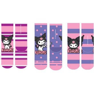 Kuromi gyerek kislány zokni 3db