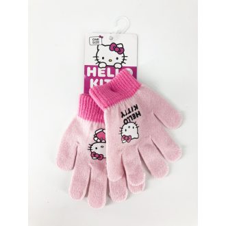 Hello Kitty gyerek kötött ötujjas kesztyű