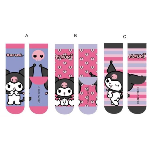 Kuromi gyerek lány zokni