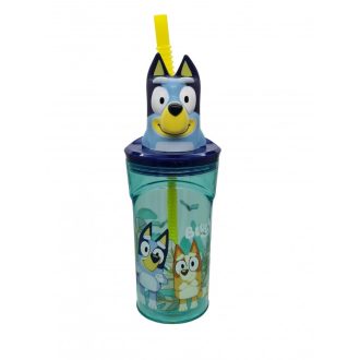 Bluey gyerek 3D-s szívószálas pohár 360ml