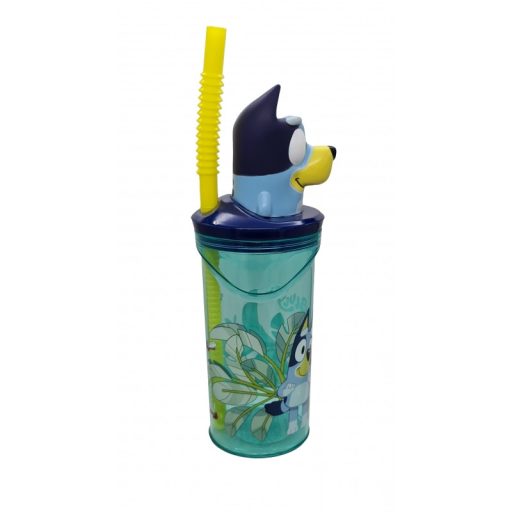 Bluey gyerek 3D-s szívószálas pohár 360ml