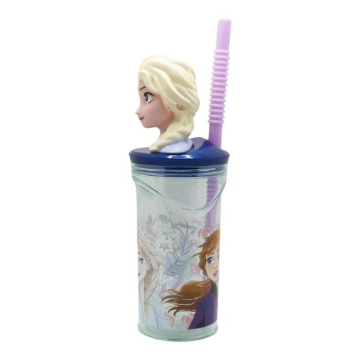 Jégvarázs gyerek 3D-s szívószálas pohár 360ml 