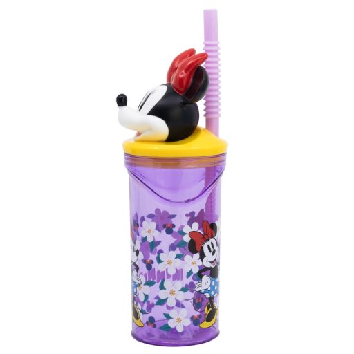 Minnie  gyerek 3D-s szívószálas pohár 360ml