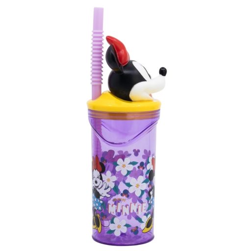Minnie  gyerek 3D-s szívószálas pohár 360ml