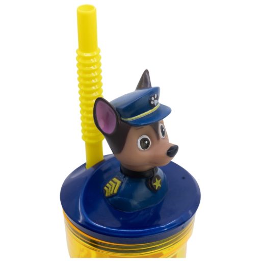 Paw Patrol gyerek 3D-s szívószálas pohár 360ml