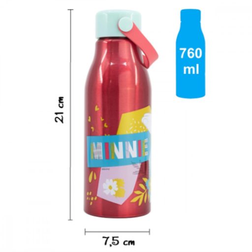 Minnie stor kids aluminium bottle with silicone hanger 760ml