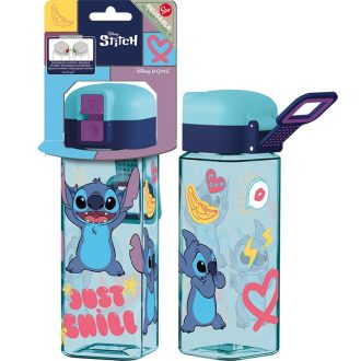   Stitch gyerek biztonsági záras négyzet alakú kulacs 550ml