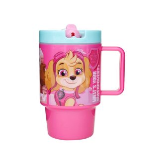   Mancs Őrjárat  gyerek műanyag bögre zárható szívószállal