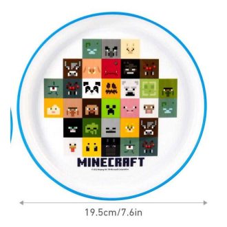 Minecraft gyerek prémium lapos tányér