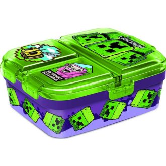 Minecraft gyerek több rekeszes uzsonnás doboz