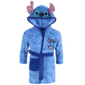 Lilo&Stitch gyerek fiú korall kapucnis fürdőköpeny
