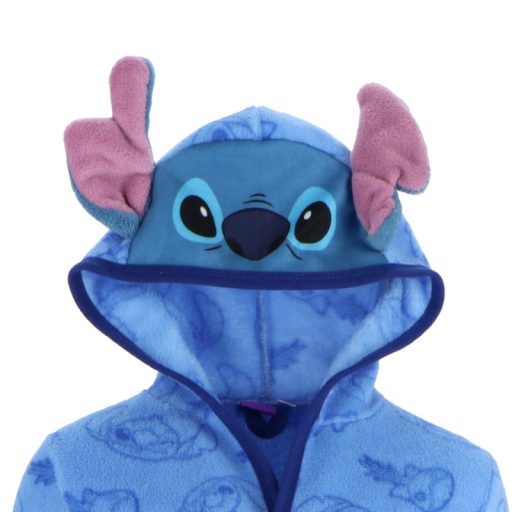 Lilo&Stitch gyerek fiú korall kapucnis fürdőköpeny