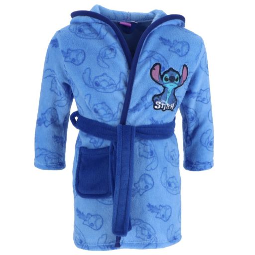 Lilo&Stitch gyerek fiú korall kapucnis fürdőköpeny