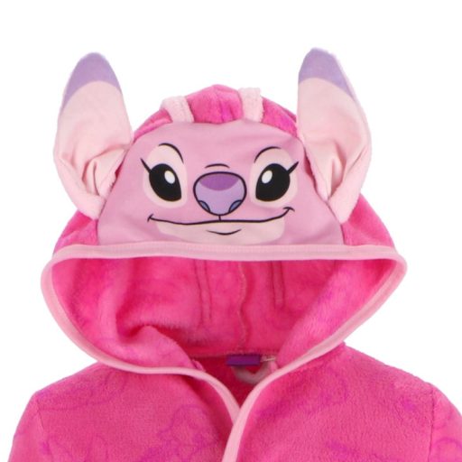 Lilo&Stitch gyerek lány korall kapucnis fürdőköpeny