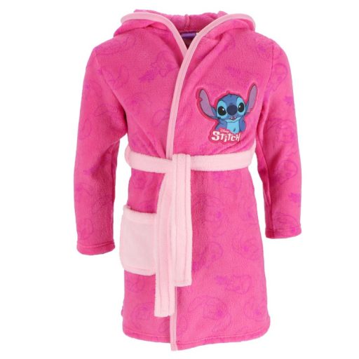 Lilo&Stitch gyerek lány korall kapucnis fürdőköpeny
