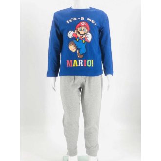 SuperMario gyerek fiú hosszú ujjú pizsama