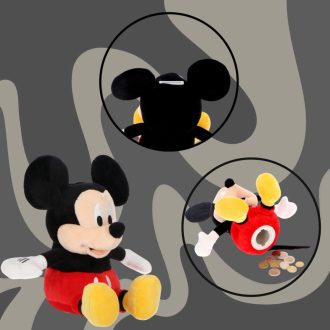 Mickey gyerek játék plüss persely 20 cm 