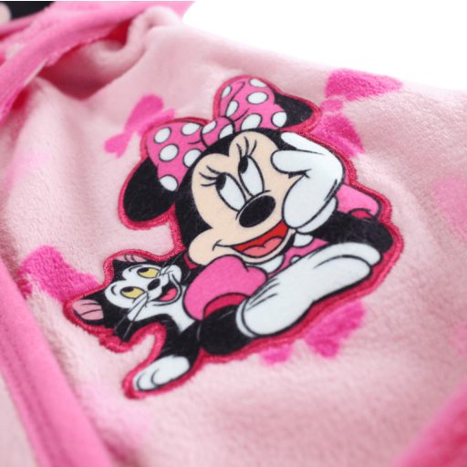 Minnie gyerek korall fürdőköpeny kapucnival 