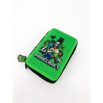 Minecraft gyerek három emeletes töltött tolltartó