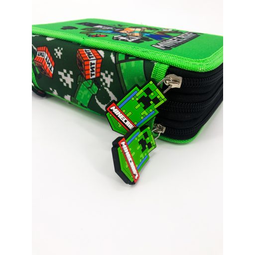 Minecraft gyerek három emeletes töltött tolltartó