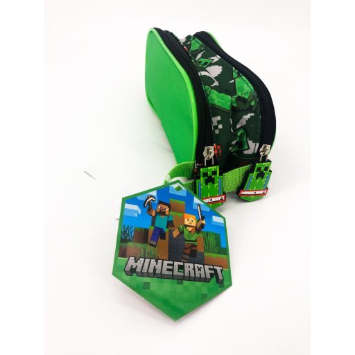 Minecraft gyerek ovális dupla pencil case