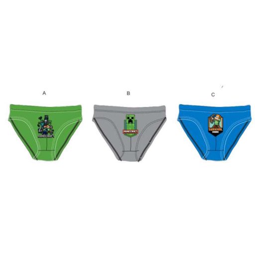 Minecraft gyerek fiú alsóruha 3db/box