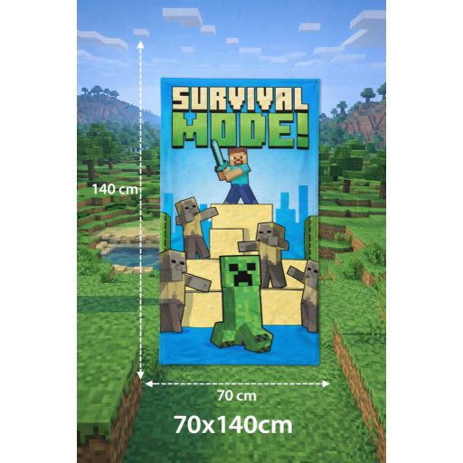 Minecraft gyerek fiú törölköző