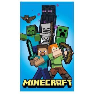 Minecraft children face towel
