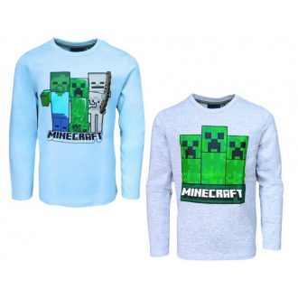Minecraft gyerek fiú hosszú ujjú póló